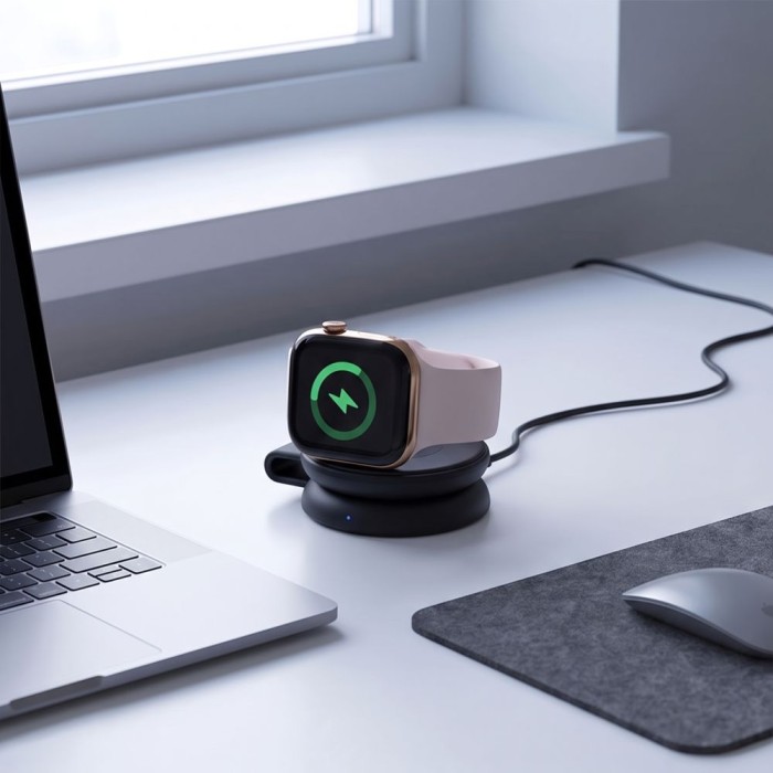 Tech-Protect A55 2in1 MagSafe 25W QI2.2 Wireless Charger + USB-C / USB-C Cable 100cm - Black