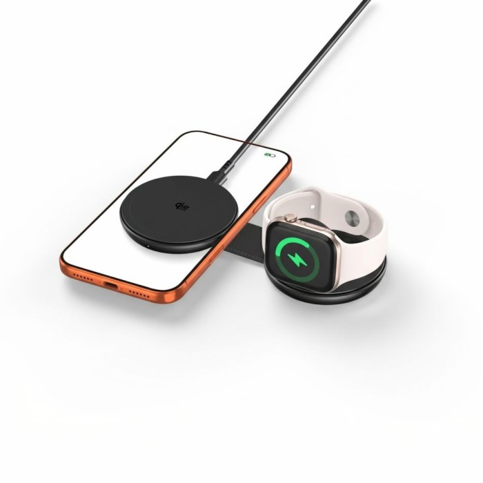 Tech-Protect A55 2in1 MagSafe 25W QI2.2 Wireless Charger + USB-C / USB-C Cable 100cm - Black