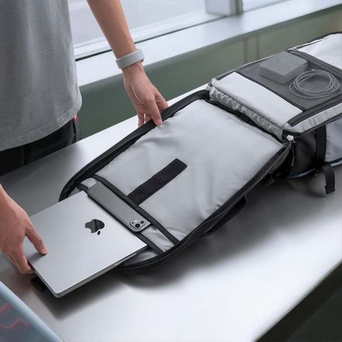 Tech-Protect Defender S70 RYANAIR &amp;amp; WIZZAIR 24L Laptop Backpack - Gray