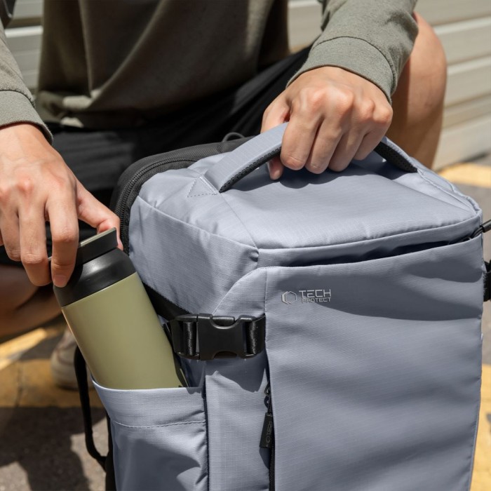 Tech-Protect Defender S70 RYANAIR &amp;amp; WIZZAIR 24L Laptop Backpack - Gray