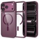 Tech-Protect Magmat Magsafe CC Case for iPhone 17 Pro / 18 Pro - Transparent Burgundy