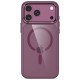 Tech-Protect Magmat Magsafe CC Case for iPhone 17 Pro / 18 Pro - Transparent Burgundy