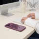 Tech-Protect Magmat Magsafe CC Case for iPhone 17 Pro / 18 Pro - Transparent Burgundy