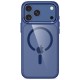 Tech-Protect Magmat Magsafe CC Case for iPhone 17 Pro Max / 18 Pro Max - Transparent Navy Blue