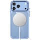 Tech-Protect Magmat Magsafe CC Case for iPhone 17 Pro Max / 18 Pro Max - Transparent Light Blue
