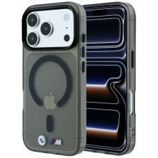 BMW M IML Glossy Metal Logo &amp;amp; Trims MagSafe Case for iPhone 17 Pro / 18 Pro - Black