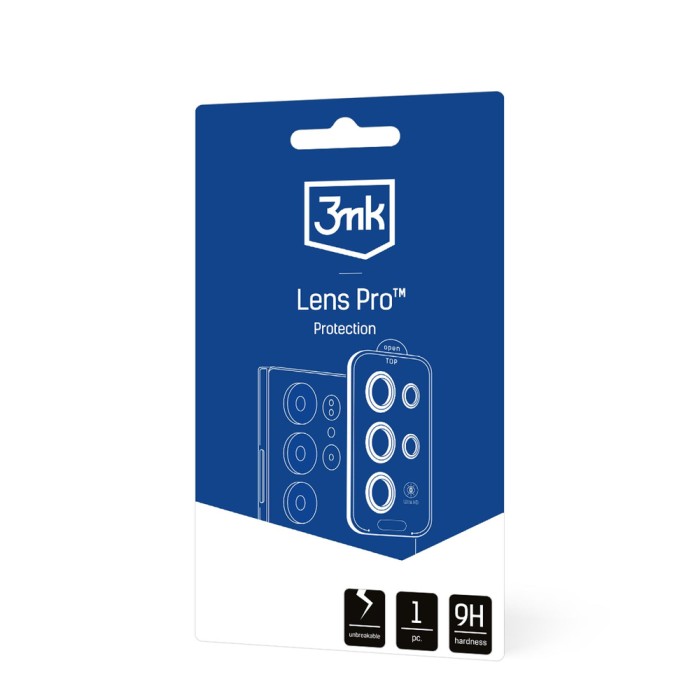 3mk Lens Protection Pro Black Tempered Glass for Samsung Galaxy S25 Ultra