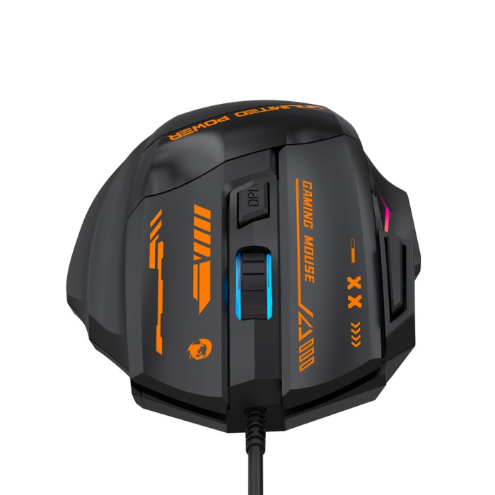 Wozinsky WMGK-1179W Wired Optical Gaming Mouse 7200 DPI with Backlight - Black