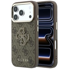 Guess 4G &amp;amp; Big Resin Logo Case for iPhone 17 Pro Max / 18 Pro Max - Brown