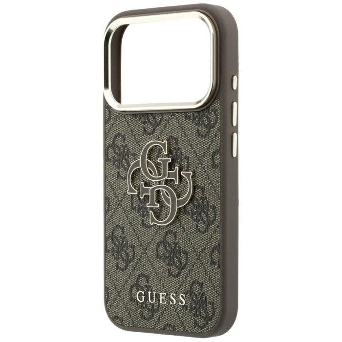 Guess 4G &amp;amp; Big Resin Logo Case for iPhone 17 Pro Max / 18 Pro Max - Brown