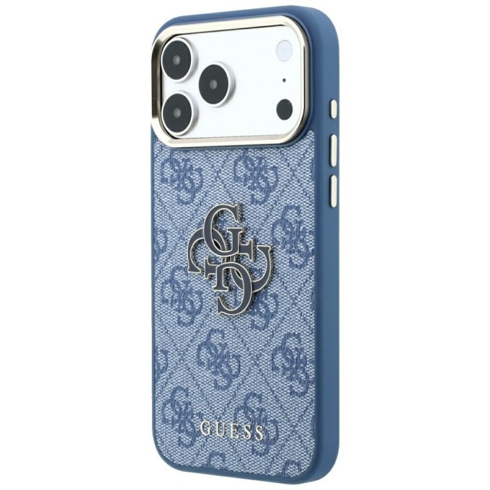Guess 4G &amp;amp; Big Resin Logo Case for iPhone 17 Pro Max / 18 Pro Max - Light Blue