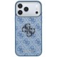 Guess 4G &amp;amp; Big Resin Logo Case for iPhone 17 Pro Max / 18 Pro Max - Light Blue