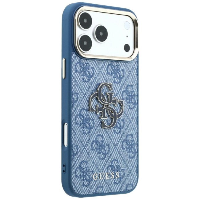 Guess 4G &amp;amp; Big Resin Logo Case for iPhone 17 Pro Max / 18 Pro Max - Light Blue