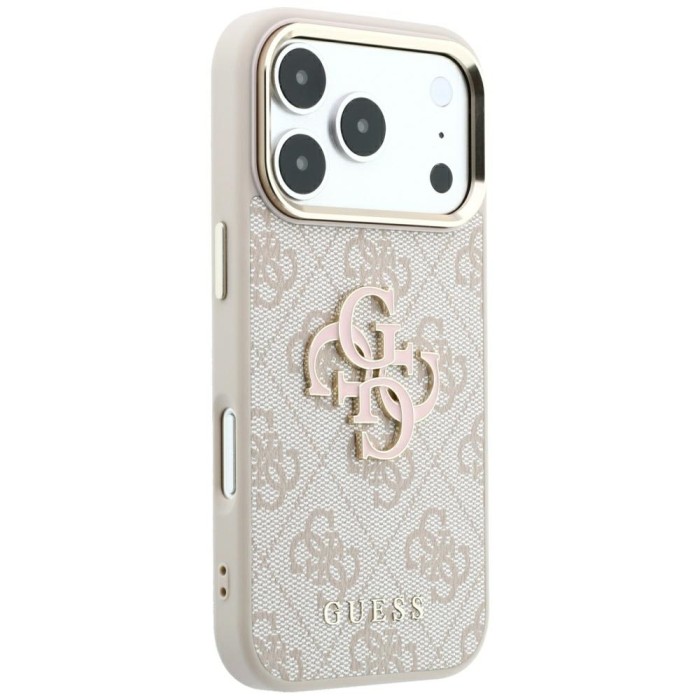 Guess 4G &amp;amp; Big Resin Logo Case for iPhone 17 Pro Max / 18 Pro Max - Pink