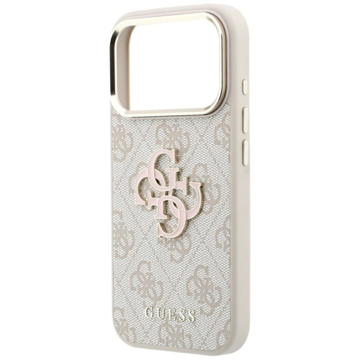Guess 4G &amp;amp; Big Resin Logo Case for iPhone 17 Pro Max / 18 Pro Max - Pink