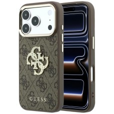 Guess 4G &amp;amp; Big Strass Logo Case for iPhone 17 Pro Max / 18 Pro Max - Brown