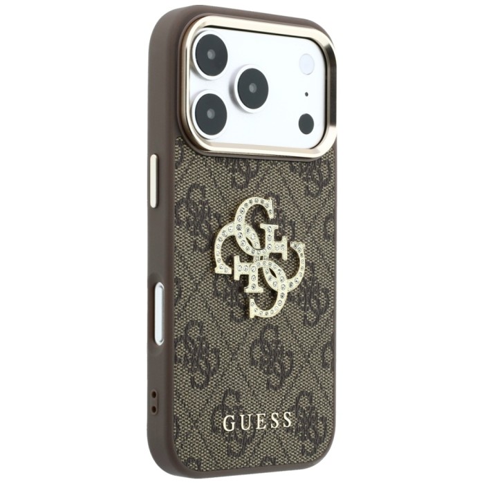 Guess 4G &amp;amp; Big Strass Logo Case for iPhone 17 Pro Max / 18 Pro Max - Brown