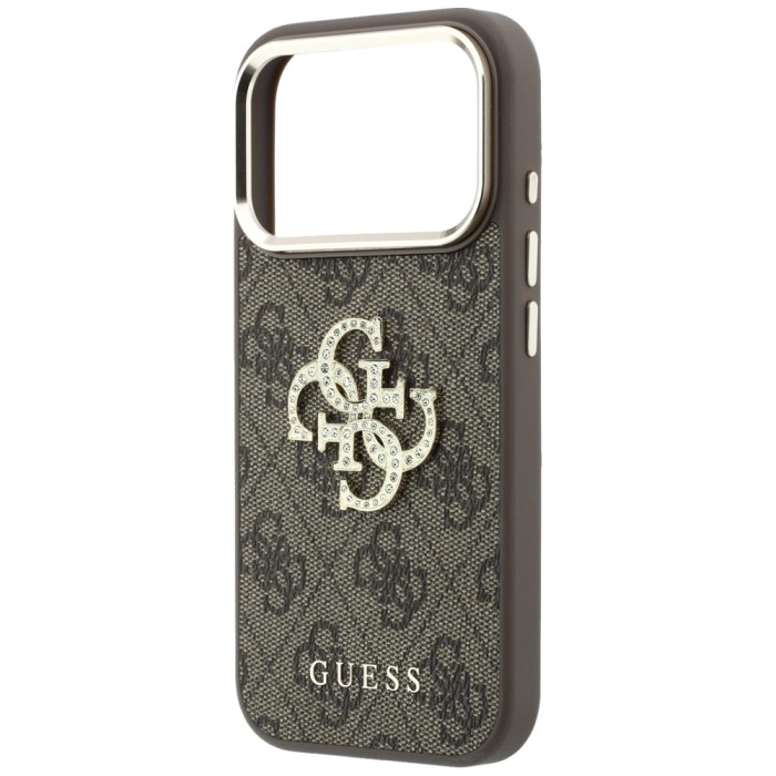 Guess 4G &amp;amp; Big Strass Logo Case for iPhone 17 Pro Max / 18 Pro Max - Brown