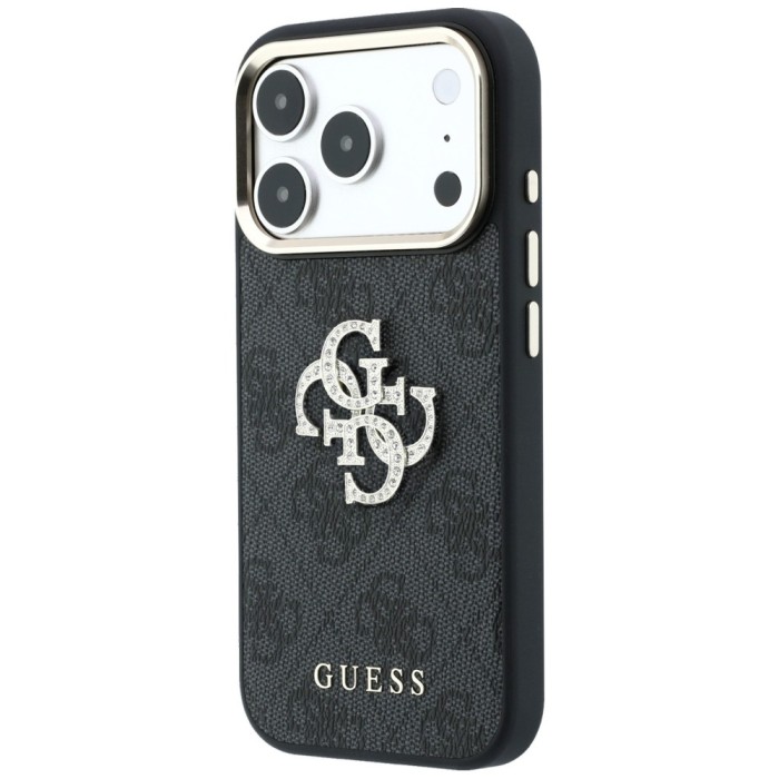 Guess 4G &amp;amp; Big Strass Logo Case for iPhone 17 Pro Max / 18 Pro Max - Black