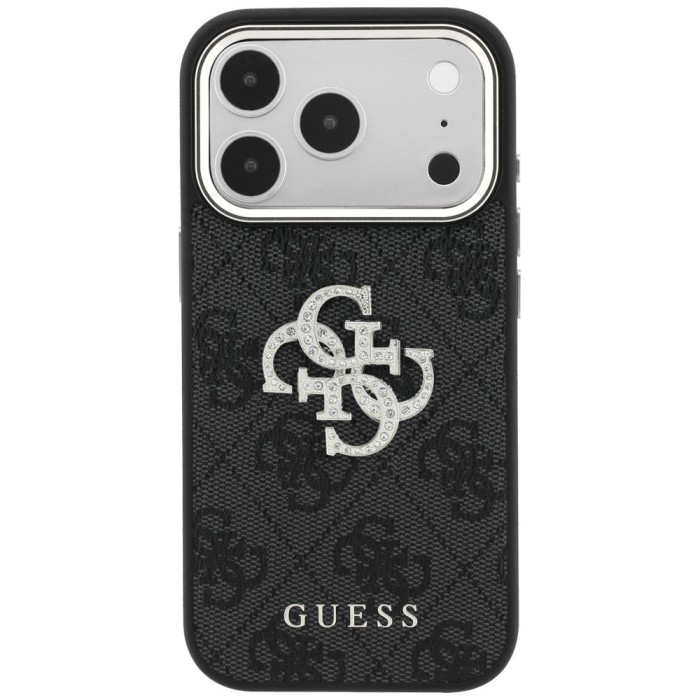 Guess 4G &amp;amp; Big Strass Logo Case for iPhone 17 Pro Max / 18 Pro Max - Black