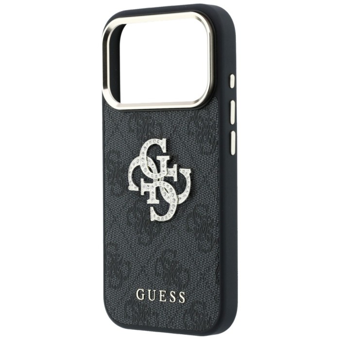 Guess 4G &amp;amp; Big Strass Logo Case for iPhone 17 Pro Max / 18 Pro Max - Black