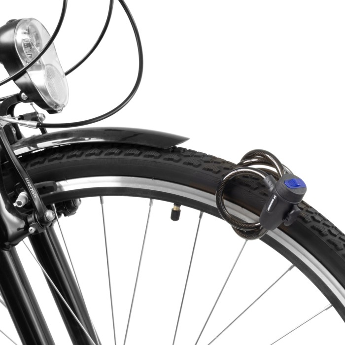 Wozinsky WZR-K3 Cable Bicycle Lock with Key 90 cm - Black