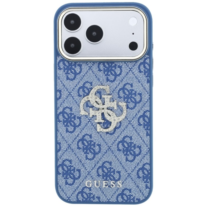 Guess 4G &amp;amp; Big Strass Logo Case for iPhone 18 Pro / 17 Pro - Blue