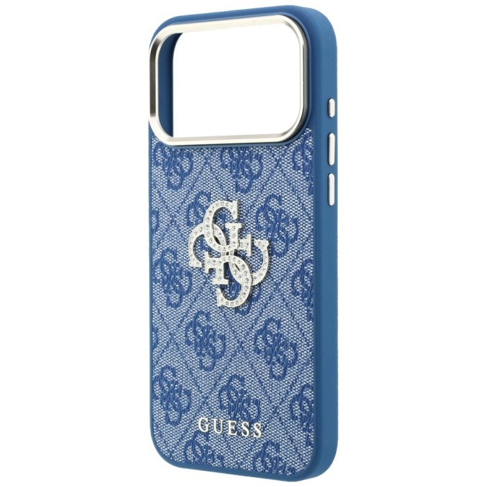 Guess 4G &amp;amp; Big Strass Logo Case for iPhone 18 Pro / 17 Pro - Blue