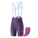 Rockbros YDDK017-1 TVI Women&amp;#39;s Cycling Shorts with Bib and Pad Size L - Purple