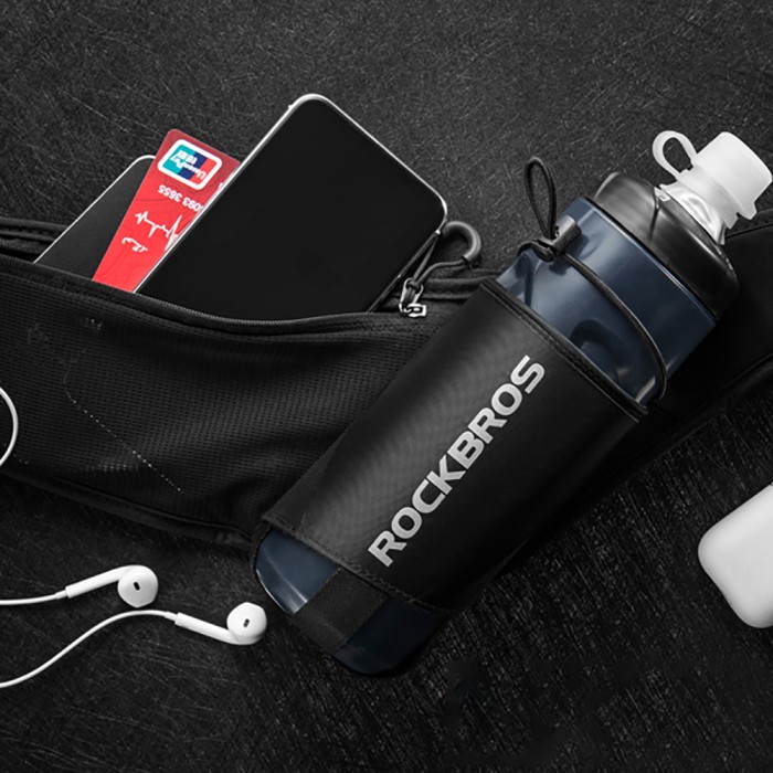 Rockbros D45 Bike Bottle Hip Bag - Black