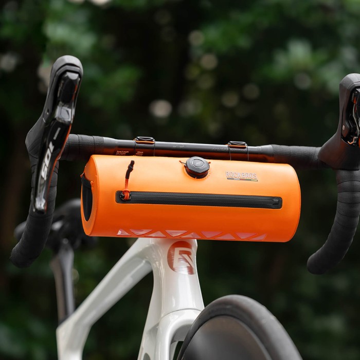 Rockbros AS-143 ROAD TO SKY handlebar bicycle bag, waterproof, 2 l - orange