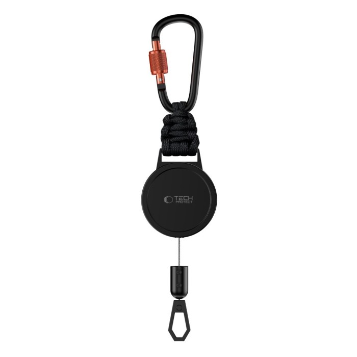 Tech-Protect ATH04 UrbanLoop Lanyard - Black and Orange