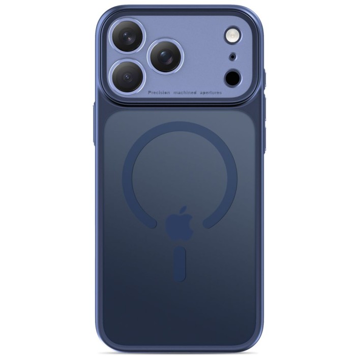 Tech-Protect MagPrime MagSafe CC Case for iPhone 18 Pro / 17 Pro - Matte Navy Blue