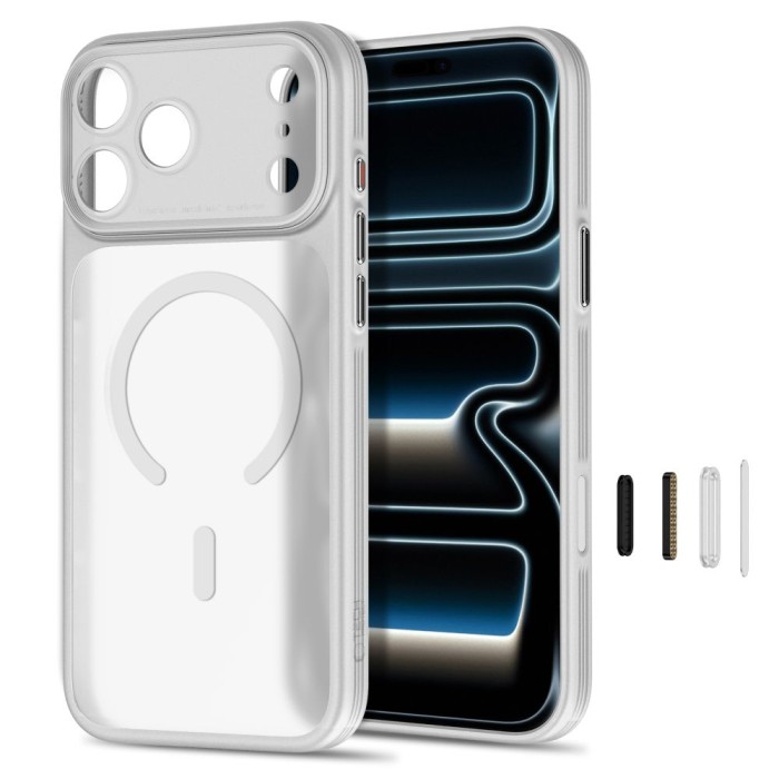 Tech-Protect MagPrime MagSafe CC Case for iPhone 18 Pro / 17 Pro - Matte Gray