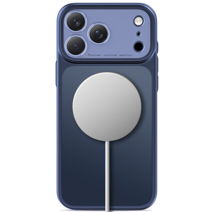 Tech-Protect MagPrime MagSafe CC Case for iPhone 18 Pro Max / 17 Pro Max - Matte Navy Blue