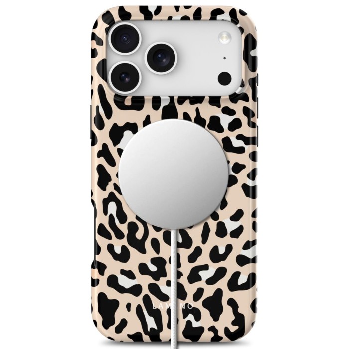 Tech-Protect Lamano MagSafe case for iPhone 18 Pro / 17 Pro - beige and black