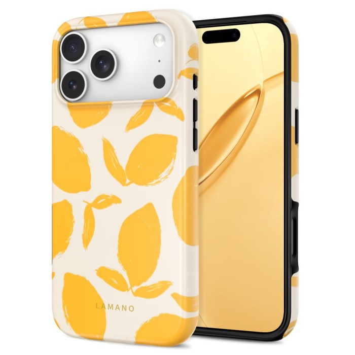 Tech-Protect Lamano MagSafe Case for iPhone 18 Pro Max / 17 Pro Max - Yellow and White