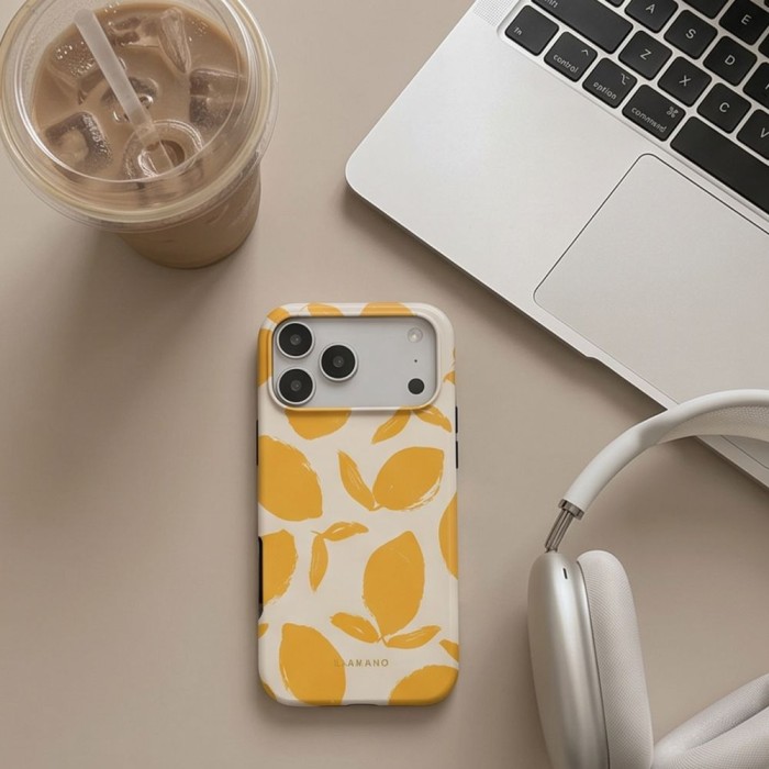 Tech-Protect Lamano MagSafe Case for iPhone 18 Pro Max / 17 Pro Max - Yellow and White