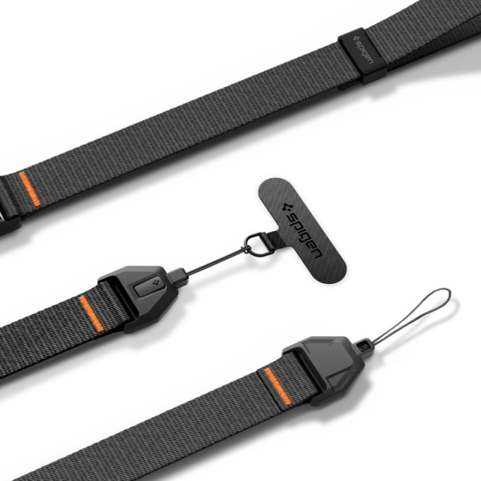 Spigen Universal Adjustable Lanyard Strap Wrist for Phone - Black
