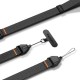 Spigen Universal Adjustable Lanyard Strap Wrist for Phone - Black