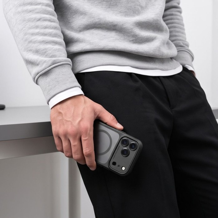 Tech-Protect MagPeak MagSafe CC Case for iPhone 18 Pro / 17 Pro - Matte Black