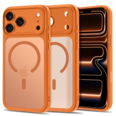 Tech-Protect MagPeak MagSafe CC Case for iPhone 18 Pro Max / 17 Pro Max - Matte Orange