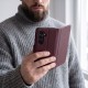 Tech-Protect Wallet Case for Samsung Galaxy S26 FE - Burgundy