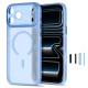 Tech-Protect MagPrime MagSafe CC Case for iPhone 18 Pro Max / 17 Pro Max - Light Blue Matte