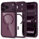 Tech-Protect MagPeak MagSafe CC Case for iPhone 18 Pro / 17 Pro - Clear Burgundy