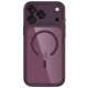 Tech-Protect MagPeak MagSafe CC Case for iPhone 18 Pro / 17 Pro - Clear Burgundy