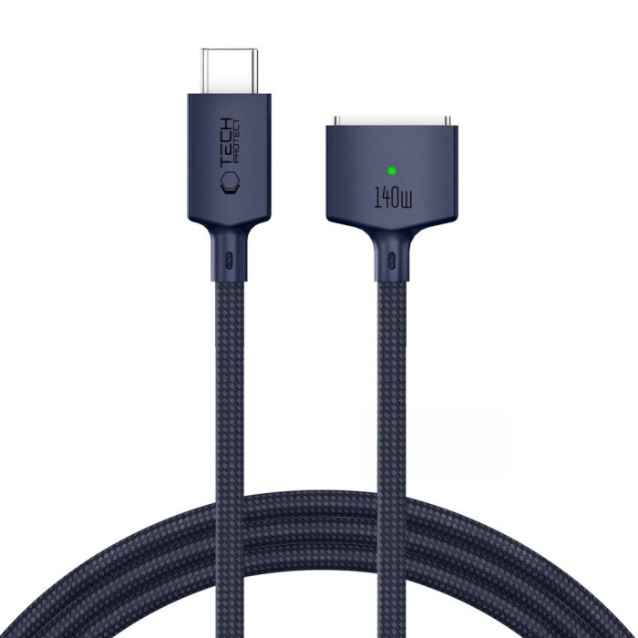 Tech-Protect MMC01 Ultraboost USB-C / MagSafe 3 140W 300cm Cable for MacBook - Navy Blue