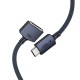 Tech-Protect MMC01 Ultraboost USB-C / MagSafe 3 140W 300cm Cable for MacBook - Navy Blue