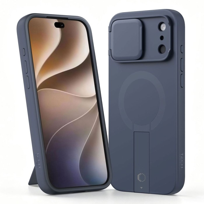 Tech-Protect Kevlar Aura MagSafe Case for iPhone 18 Pro Max / 17 Pro Max - Navy Blue