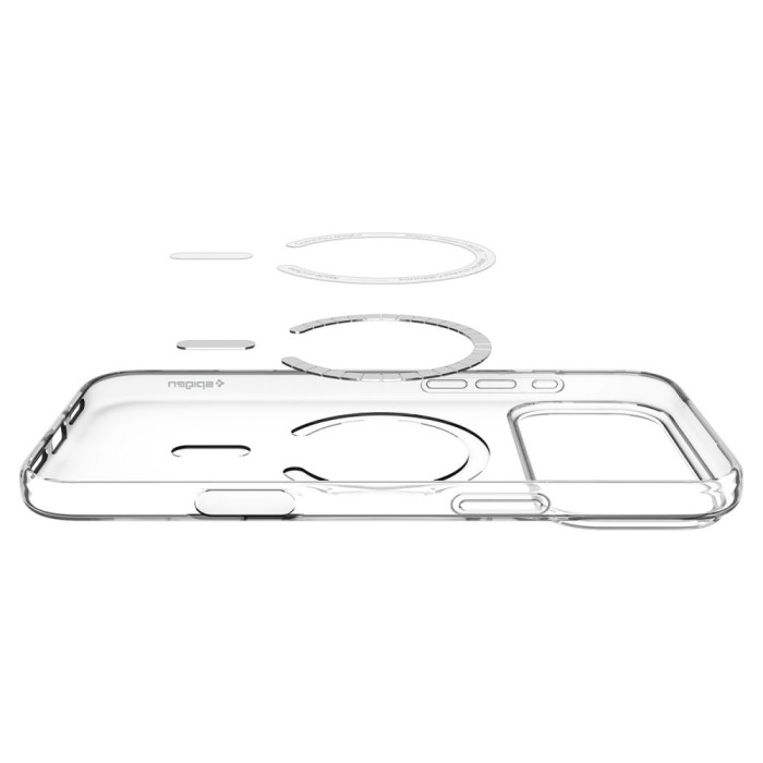 Spigen Liquid Crystal MagSafe Case for iPhone 18 Pro / 17 Pro - Clear and White